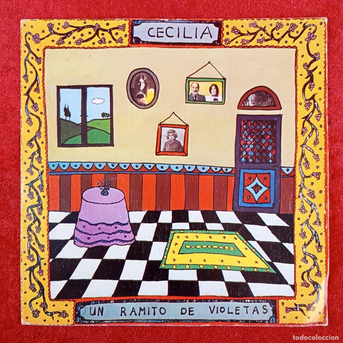 Discos de vinilo: CECILIA - UN RAMITO DE VIOLETAS, LA PRIMERA COMUNI&Oacute;N - CBS 2847 - SINGLE VINILO / 1359