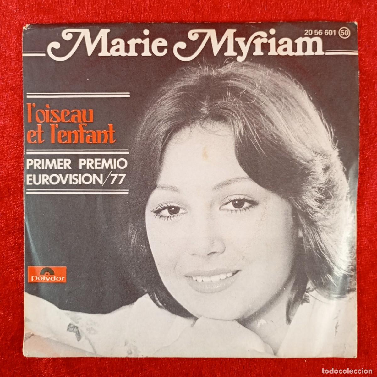 Discos de vinilo: MARIE MYRIAM - L'OISEAU ET L'ENFANT - PRIMER PREMIO EUROVISION/77 - 20 56 601 - SINGLE VINILO / 1360