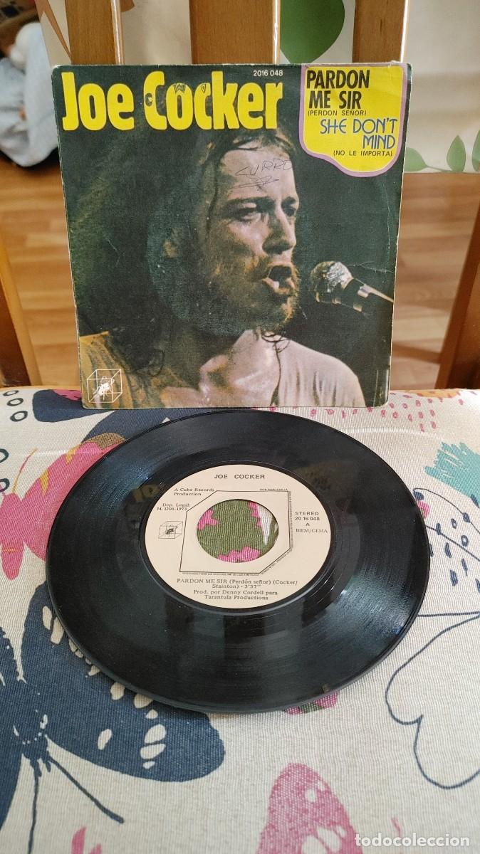 Discos de vinilo: JOE COCKER-SINGLE PARDON ME SIR