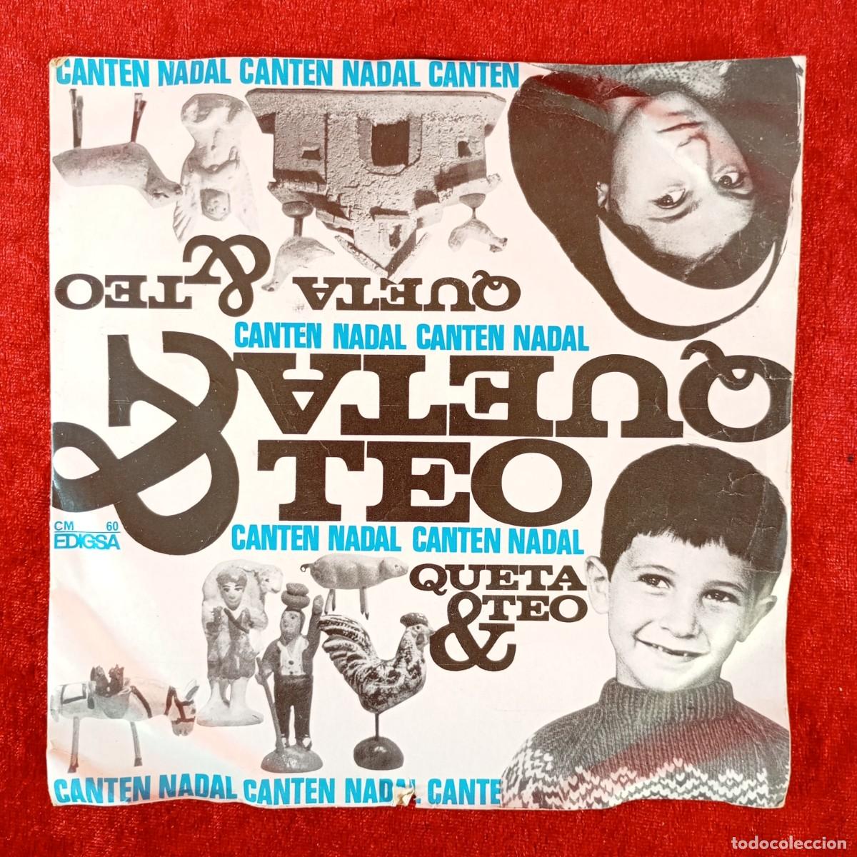 Discos de vinilo: QUETA & TEO - REPICAU, CAMPANES, NADAL BLANC - C.M. 60 - SINGLE VINILO / 1382