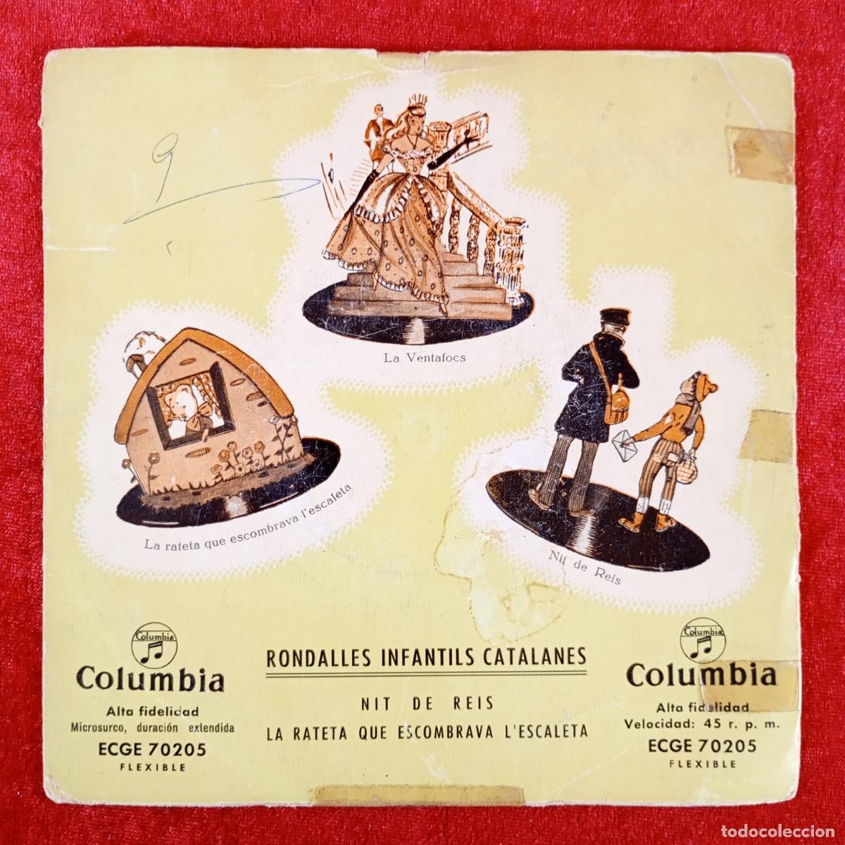 Discos de vinilo: RONDALLES INFANTILS CATALANES - NIT DE REIS, LA RATETA QUE ESCOMBRAVA... - SINGLE VINILO / 1386