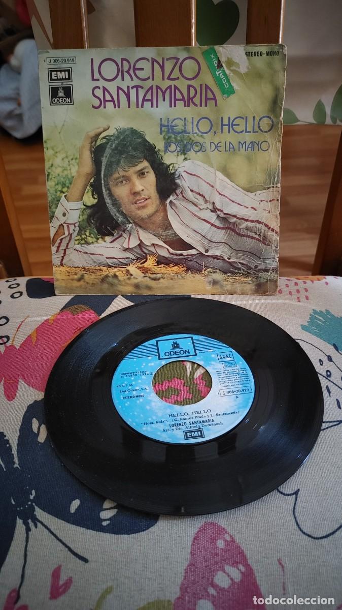 Discos de vinilo: LORENZO SANTAMARIA-SINGLE HELLO HELLO