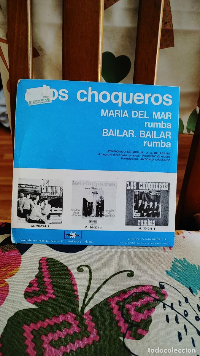 Discos de vinilo: LOS CHOQUEROS-SINGLE MARIA DEL MAR - Foto 2