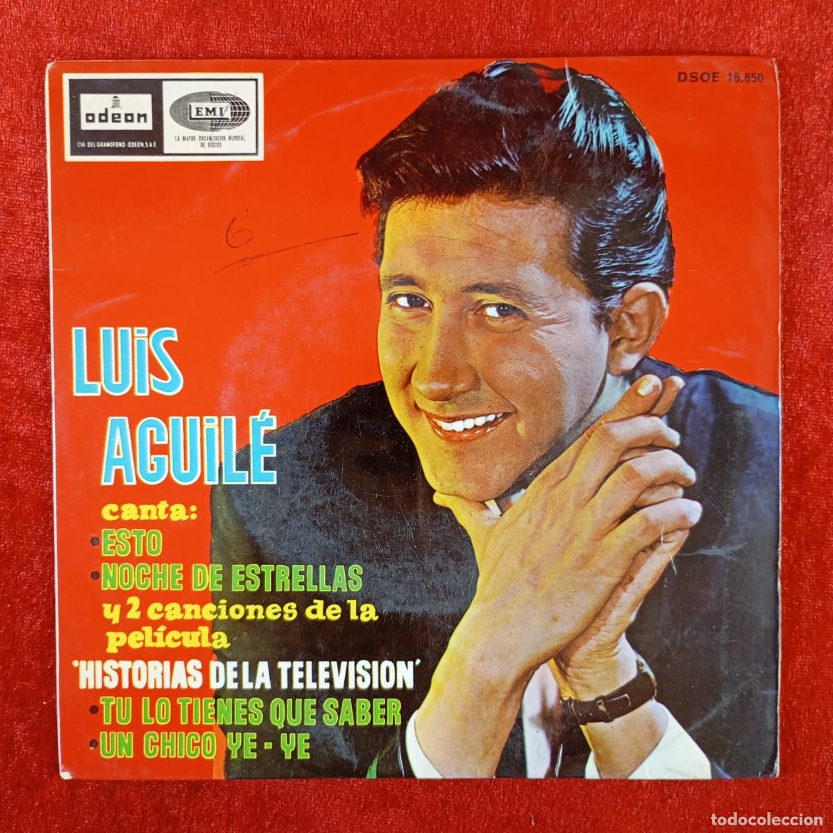 Discos de vinilo: LUIS AGUIL&Eacute; - ESTO, NOCHE DE ESTRELLAS - HISTORIAS DE LA TELEVISION - 16.650 - SINGLE VINILO / 1423