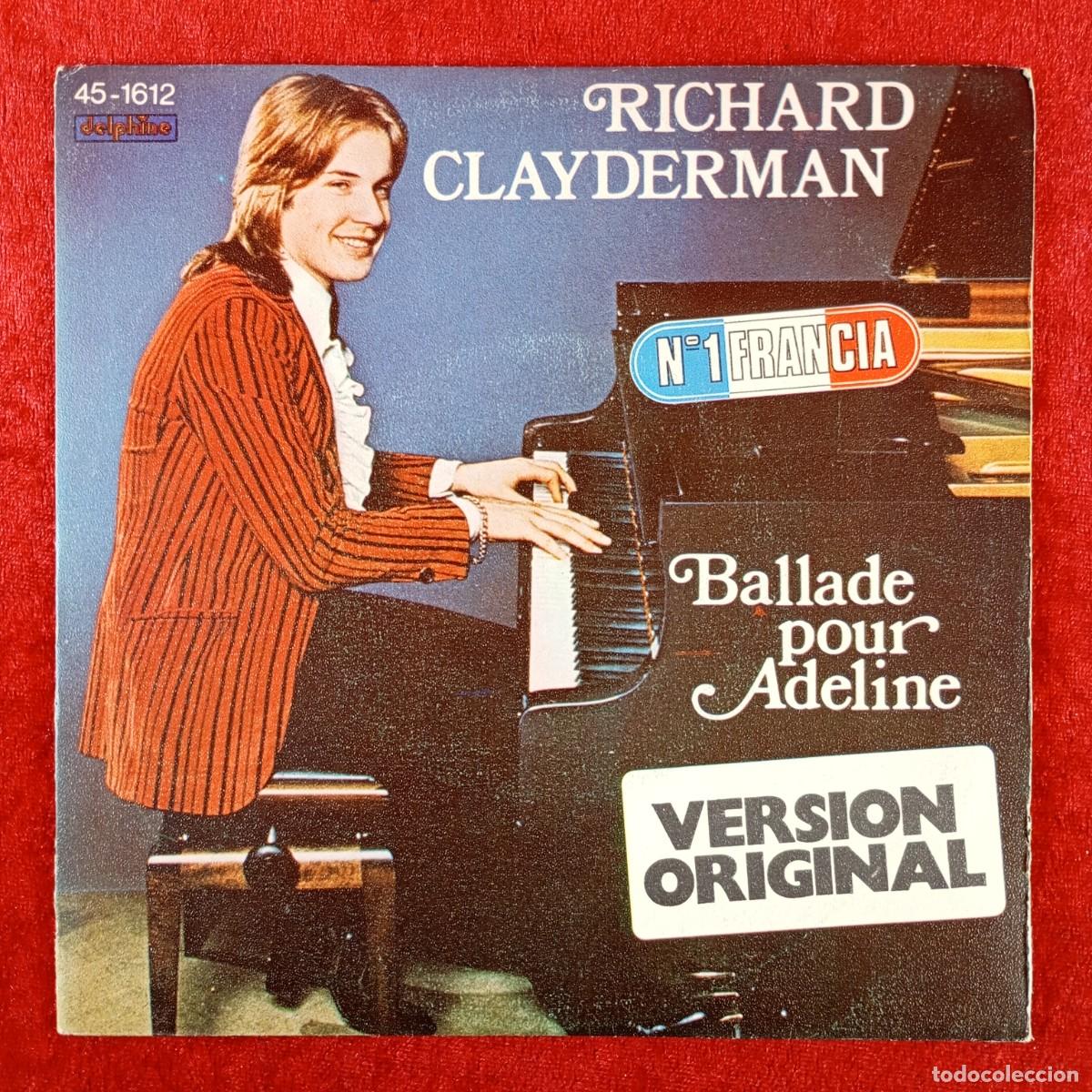 Discos de vinilo: RICHARD CLAYDERMAN - BALLADE POUR ADELINE - 45-1612 (SN) - SINGLE VINILO / 1427