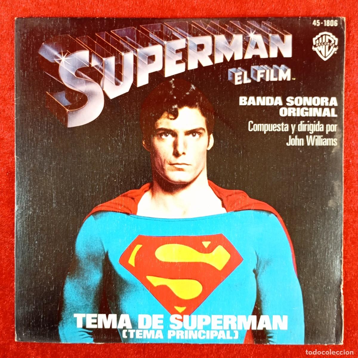 Discos de vinilo: SUPERMAN, EL FILM - BANDA SONORA ORIGINAL - TEMA DE SUPERMAN - 45-1806 - SINGLE VINILO / 1451