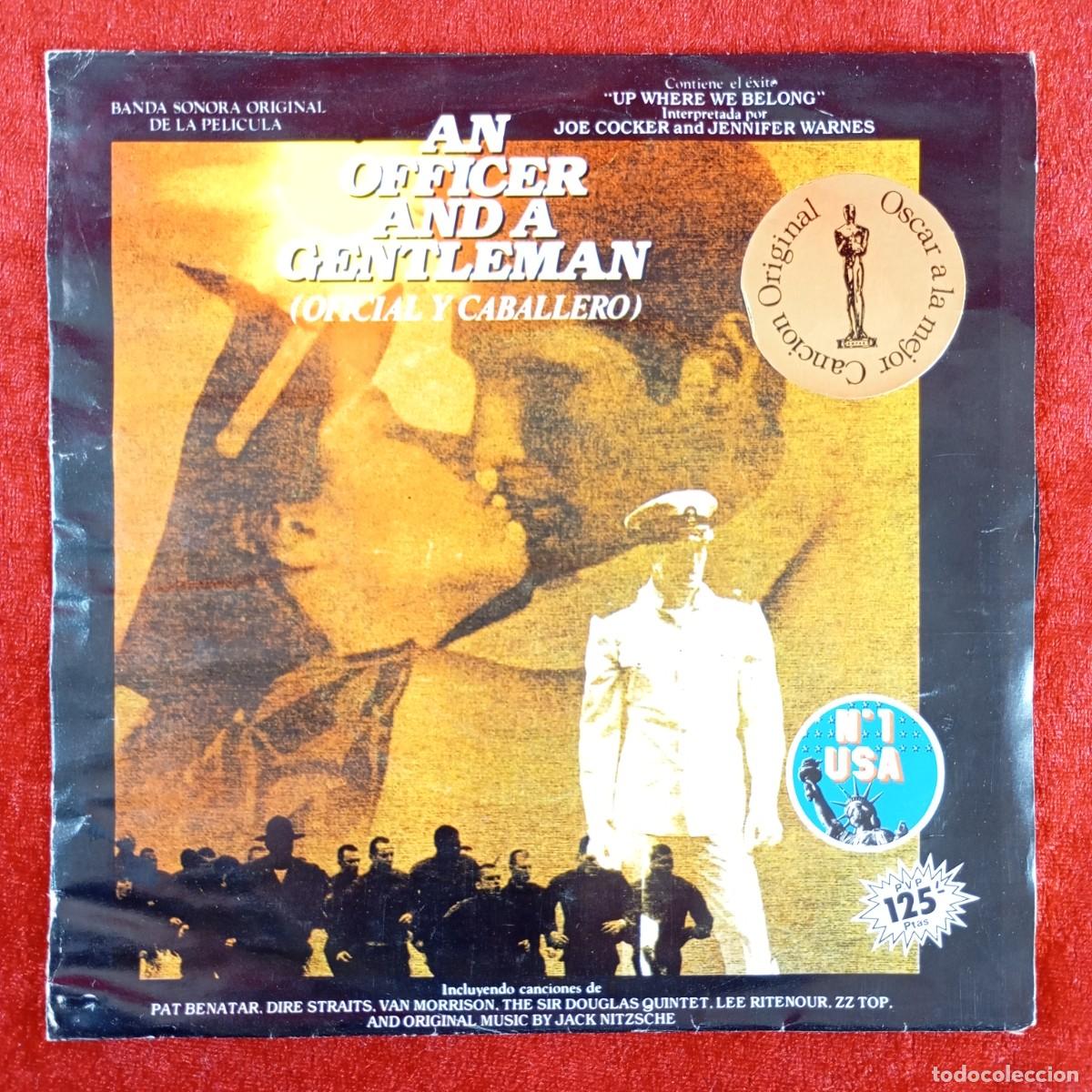 Discos de vinilo: AN OFFICER AND A GENTLEMAN - UP WHERE WE BELONG - BANDA SONORA - B-104653 - SINGLE VINILO / 1453