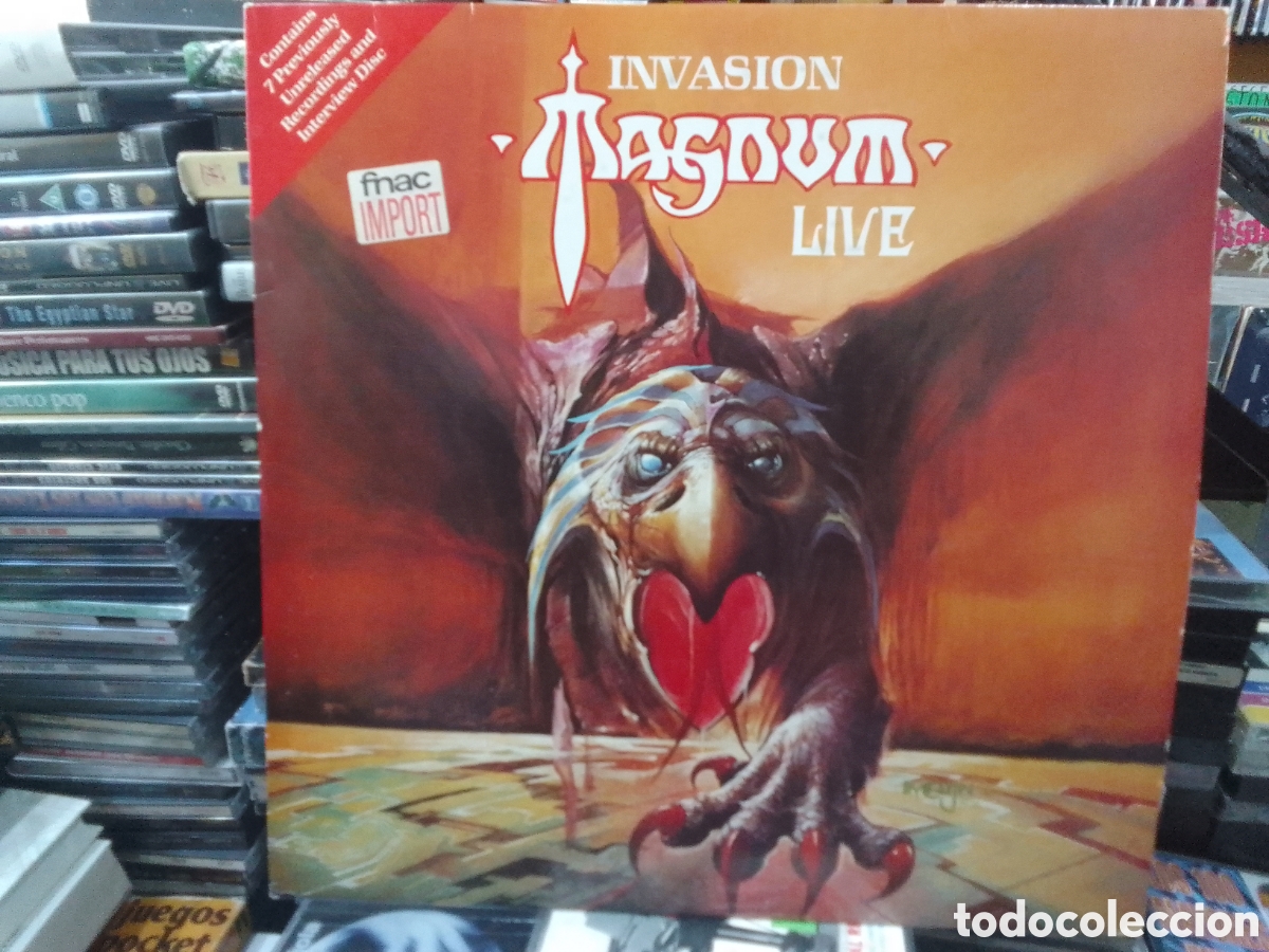 Discos de vinilo: Magnum, invasi&oacute;n live - Foto 1
