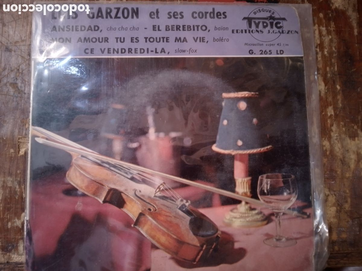 Discos de vinilo: LUIS GARZON ET SES CORDES. TYPIC. EDITIONS J. GARZON.