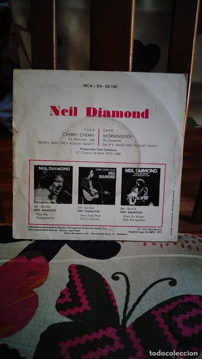 Discos de vinilo: NEIL DIAMOND-SINGLE CHERRY CHERRY - Foto 2
