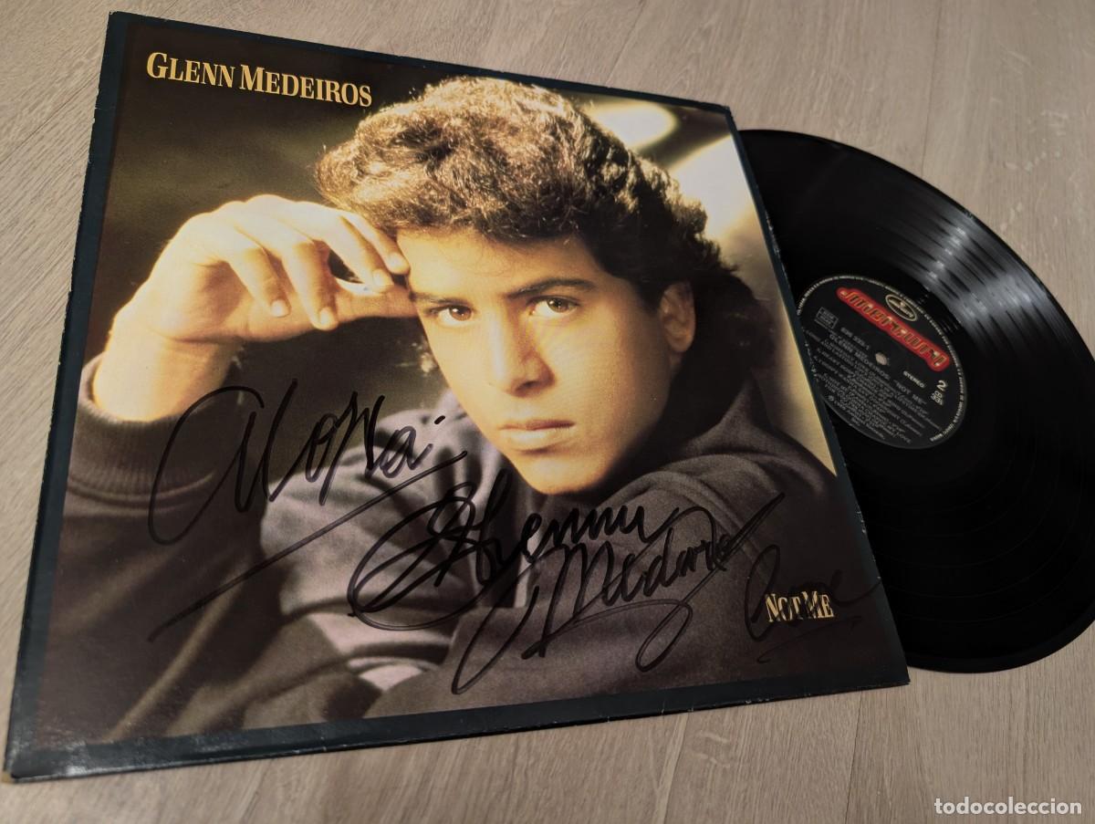 Discos de vinilo: GLENN MEDEIROS - NOT ME .LP CON LETRAS 1988 .FIRMADO ..INCLY NOTHINGS GONNA CHANGE MY LOVE FOR YOU