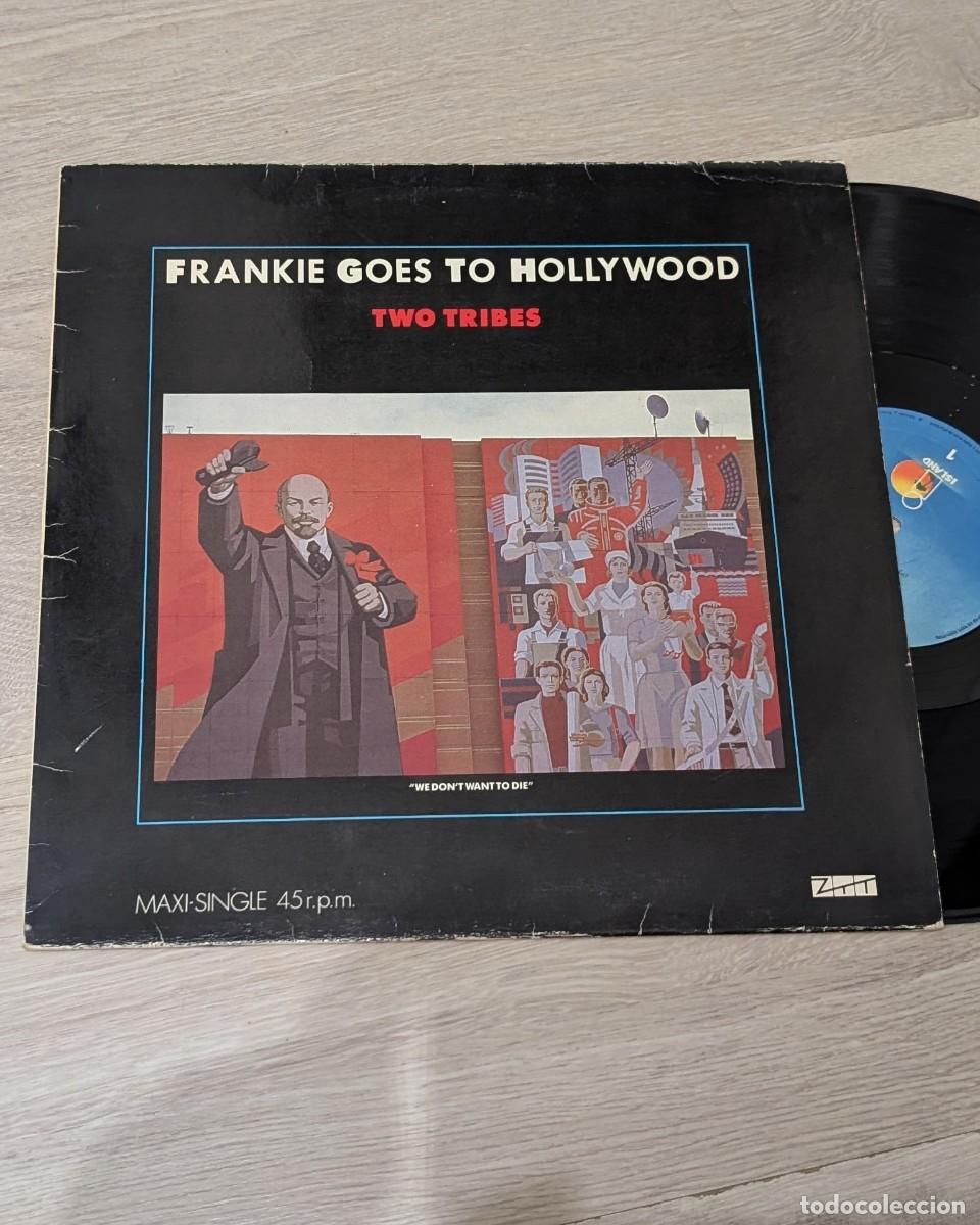Discos de vinilo: FRANKIE GOES TO HOLLYWOOD - TWO TRIBES .. MAXISINGLE DE ISLAND DE 1984 + DIFERENTE VERSION + WAR.
