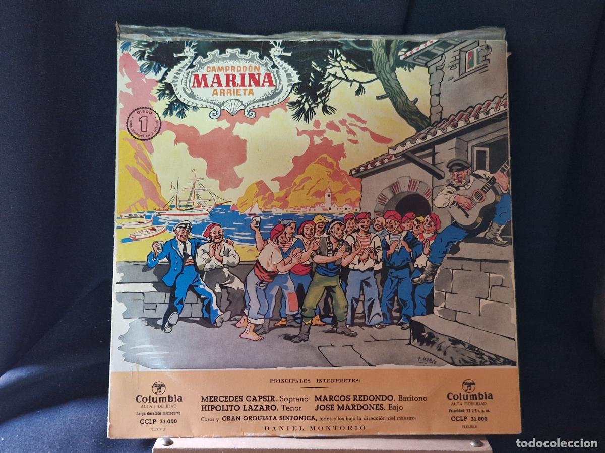 Discos de vinilo: SINGLE. CAMPROD&Ograve;N MARINA ARRIETA. NUMERO . MERCEDES CAPSIR. MARCOS REDONDO.