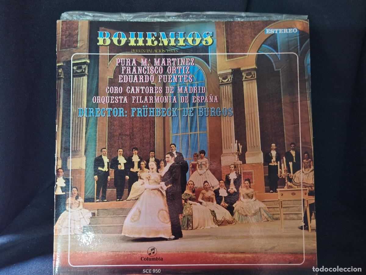 Discos de vinilo: SINGLE. BOHEMIOS. PURA M. MARTINEZ. FRANCISCO ORTIZ. EDUARDO FUENTES.