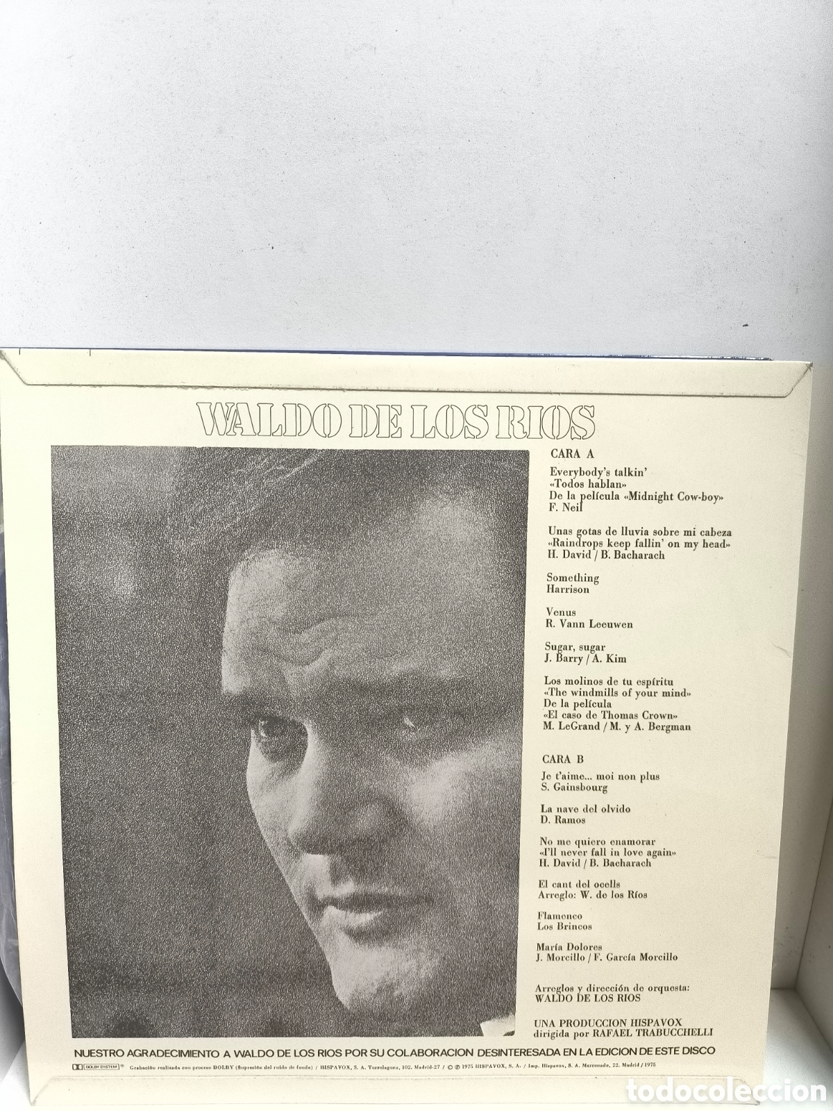 Discos de vinilo: Waldo de los r&iacute;os vinilo 12&rdquo; 1975 - Foto 2