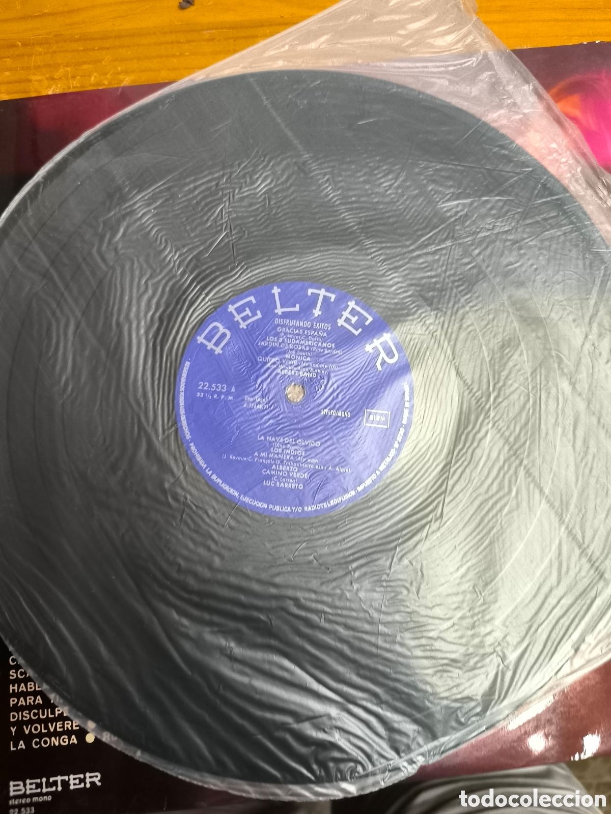 Discos de vinilo: Disfrutando &eacute;xitos recopilaci&oacute;n belter 1971 - Foto 4