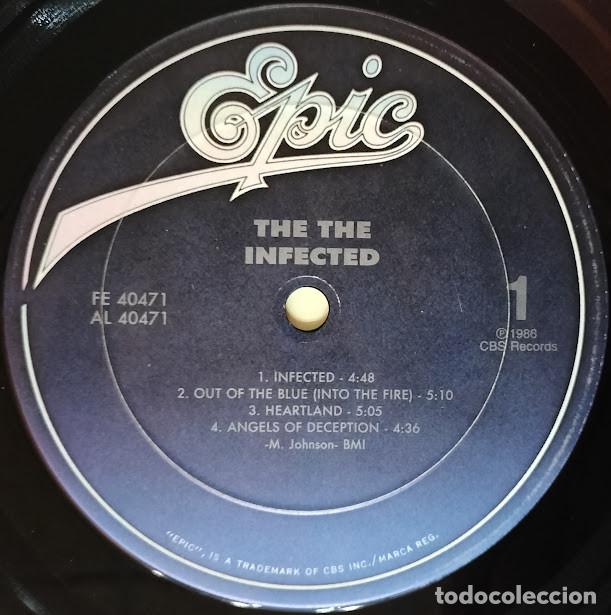 Discos de vinilo: The The - Infected - LP Epic ref. FE 40471. Ed. US 1986. - Foto 4