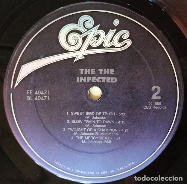 Discos de vinilo: The The - Infected - LP Epic ref. FE 40471. Ed. US 1986. - Foto 5