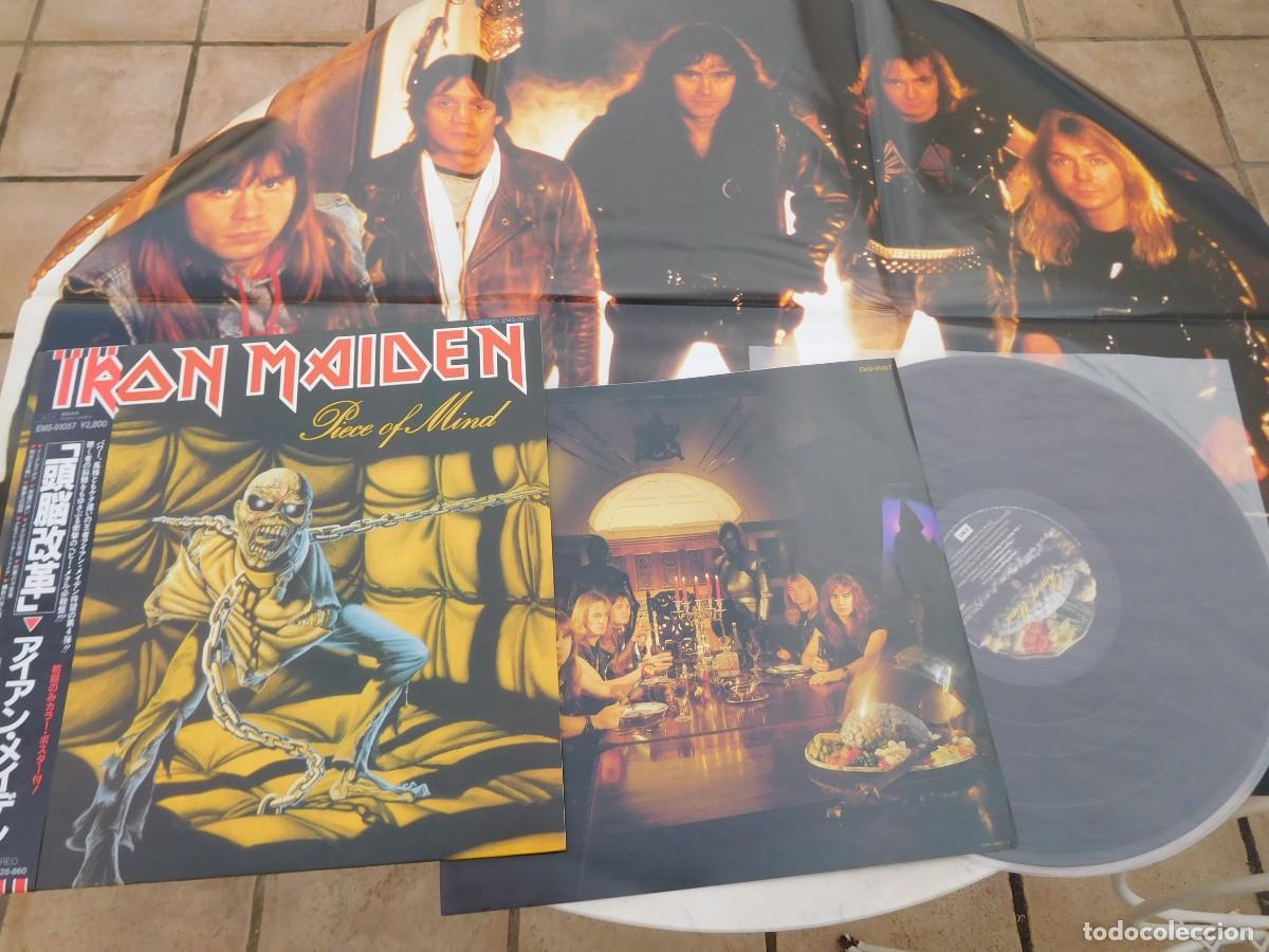 Discos de vinilo: Iron Maiden. LP. Piece of mind. Edici&oacute;n japonesa. EMI &lrm;EMS-91057