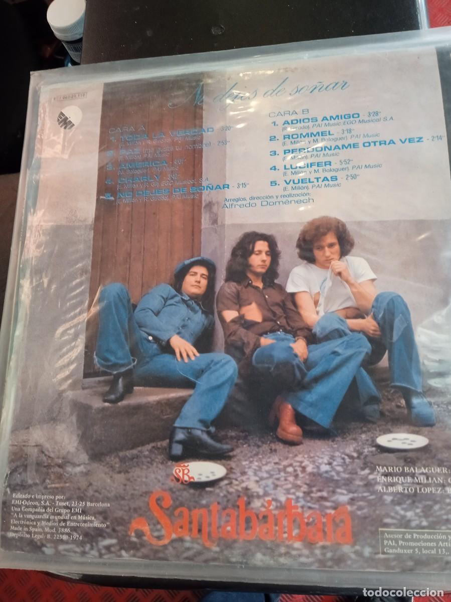 Discos de vinilo: SANTAB&Aacute;RBARA- NO DEJES DE SO&Ntilde;AR. LP - Foto 2