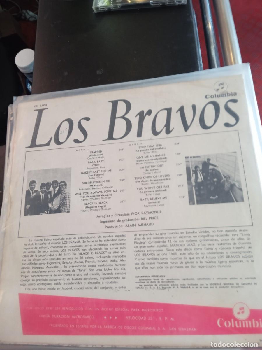 Discos de vinilo: LOS BRAVOS- LOS BRAVOS. ORIG ESPA&Ntilde;A - Foto 2