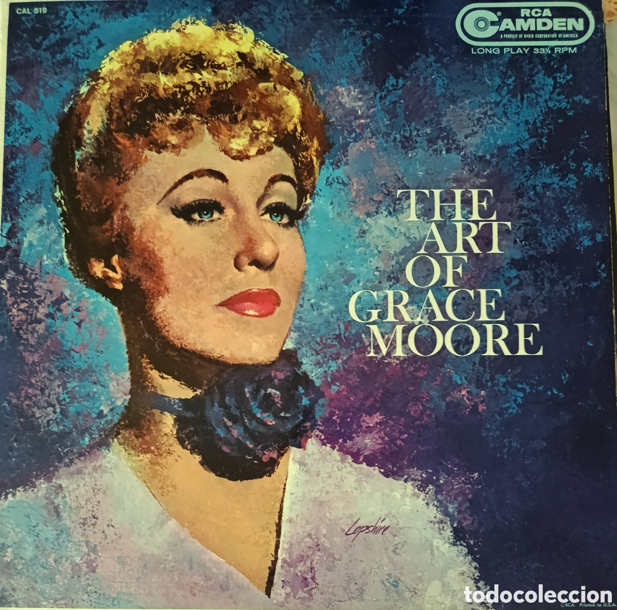 Discos de vinilo: Grace Moore Lp sello RCA Camden editado en USA a&ntilde;o 1959.10
