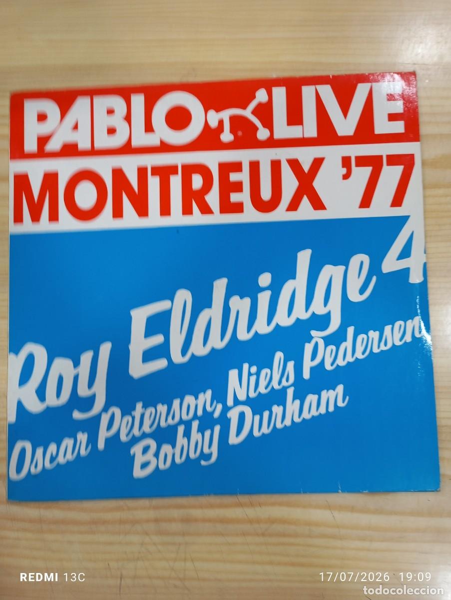Discos de vinilo: Lp - Roy Eldridge 4 &lrm;&ndash; Montreux '77 - oscar Peterson - Niels pedersen - Bobby Durham