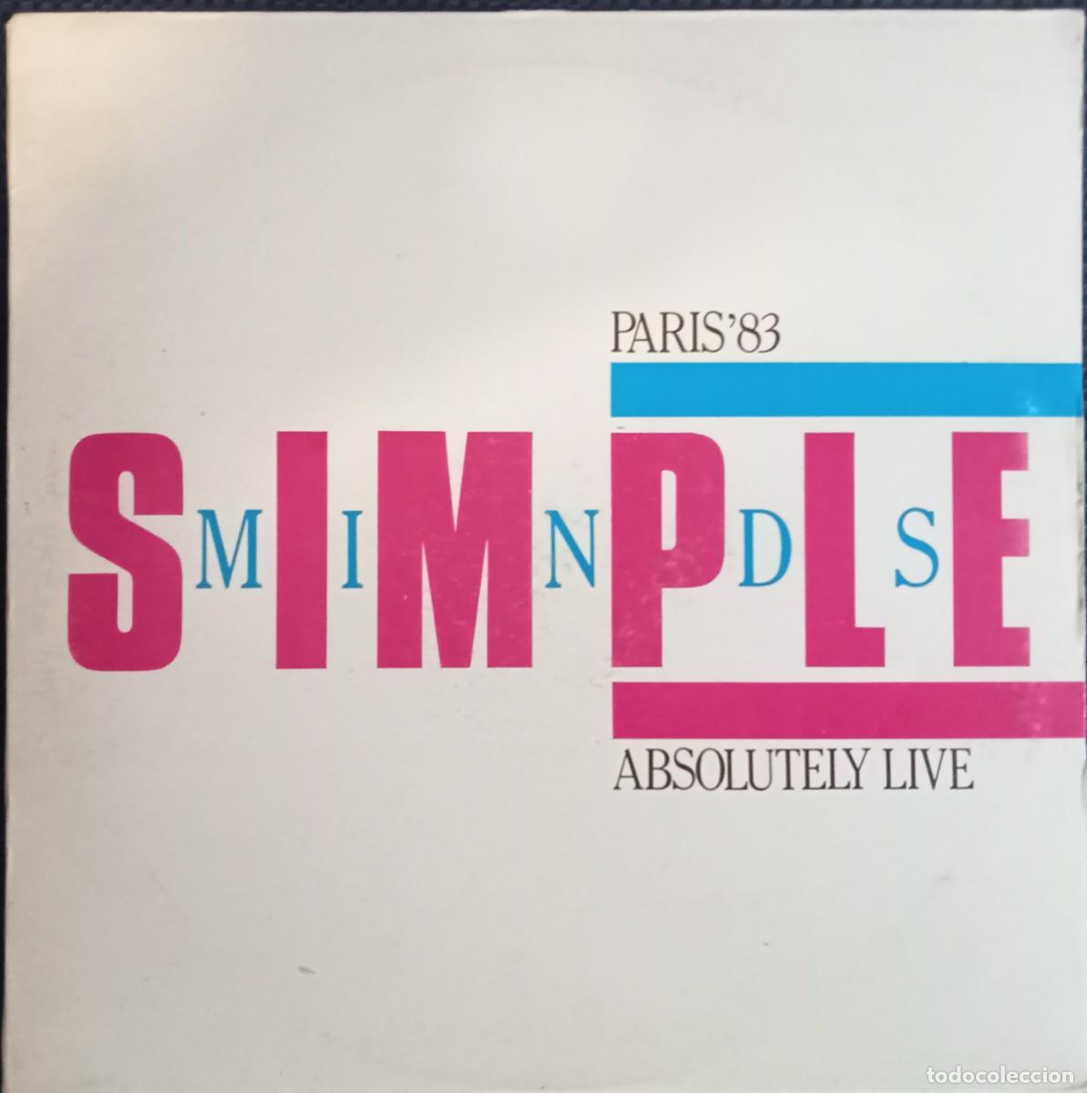 Discos de vinilo: Simple Minds - Absolutely Live Paris '83, 1lp live, htf!!!