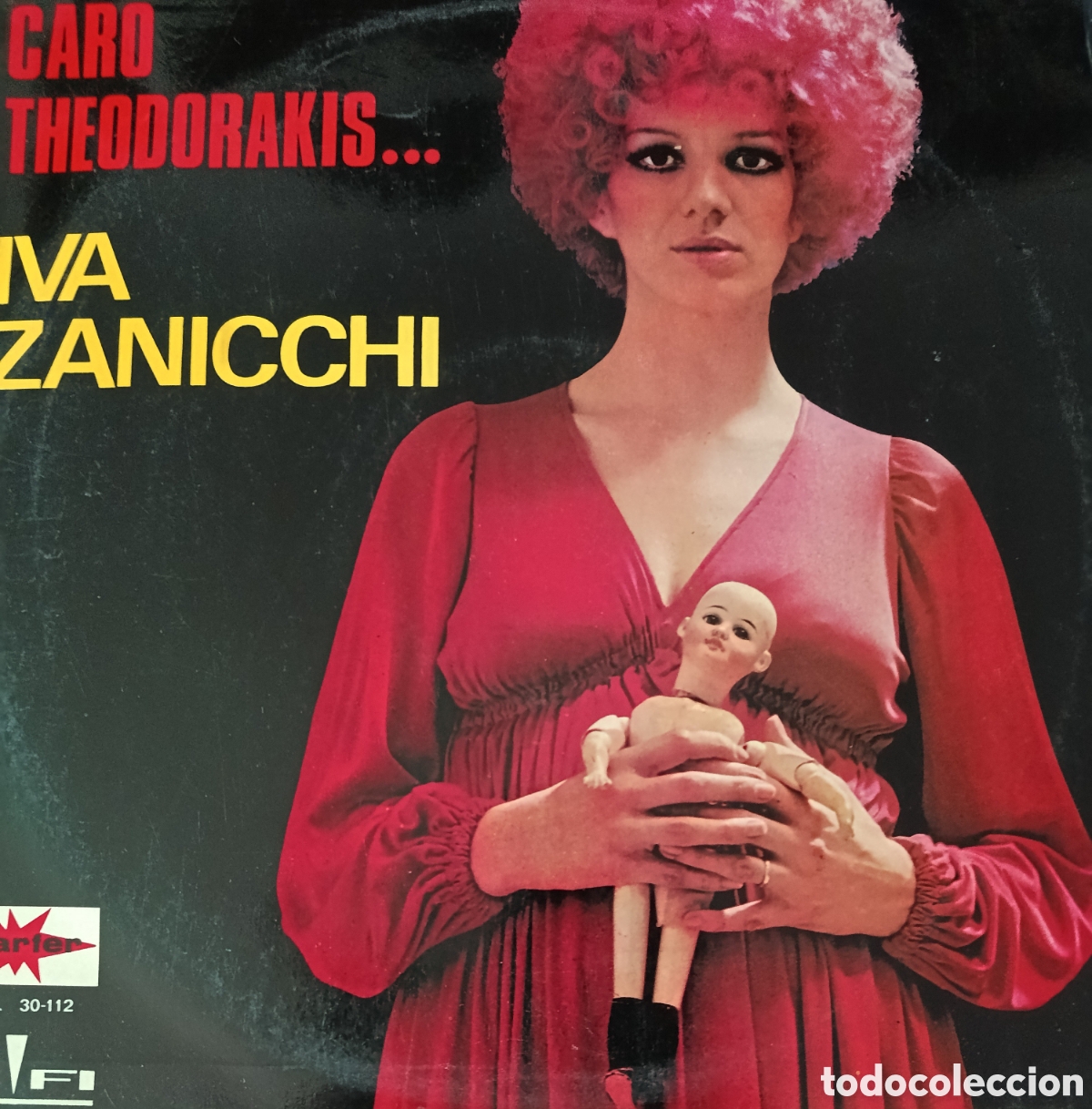 Discos de vinilo: Iva Zanicchi Lp sello Marfer editado en Espa&ntilde;a a&ntilde;o 1970, Caro Theodorakis.