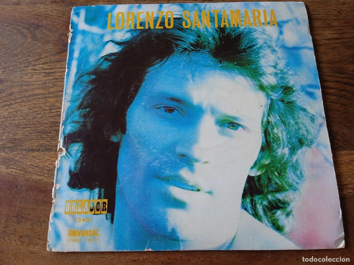 Discos de vinilo: Lorenzo Santamaria - Por ese amor, Hello Hello, Los dos de la mano - Single Ep original Orlador 1974