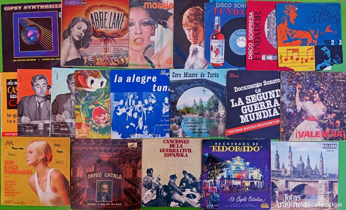 Discos de vinilo: Lote de 60 singles y EPs variados - Foto 2