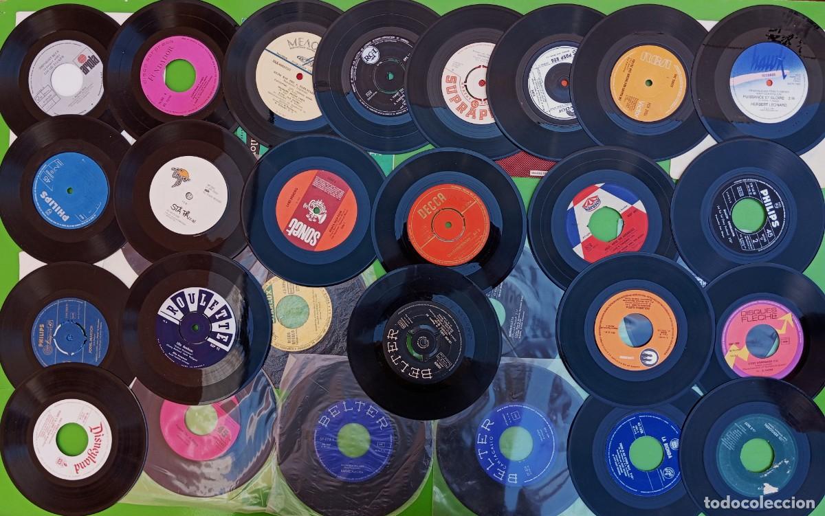 Discos de vinilo: Lote de 70 discos Singles y EPs -sin funda- - Foto 3