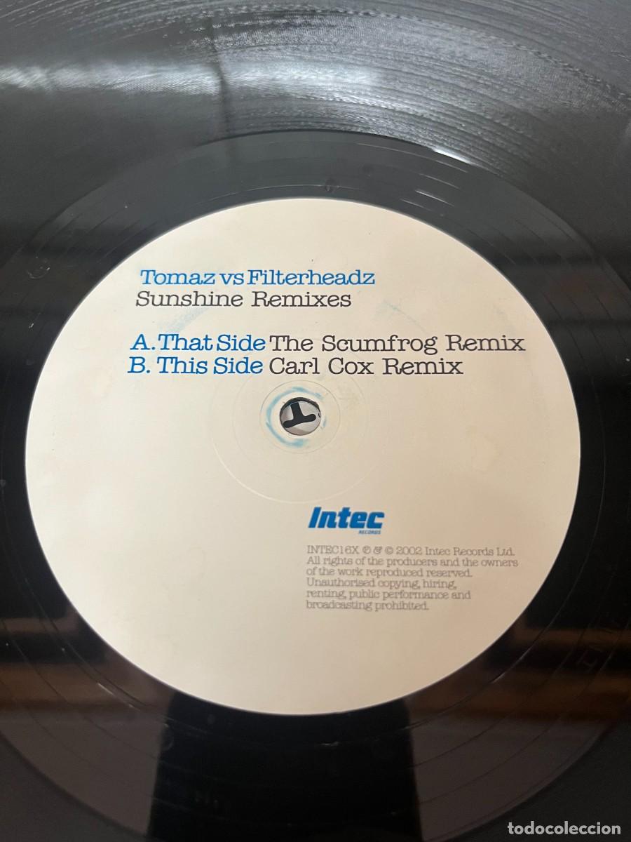 Discos de vinilo: Tomaz vs Filterheadz Sunshine Remixes - Foto 4