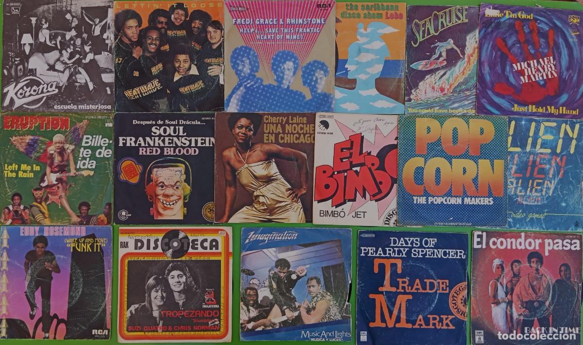 Discos de vinilo: Lote de 50 discos Singles - Discoteca- - Foto 3