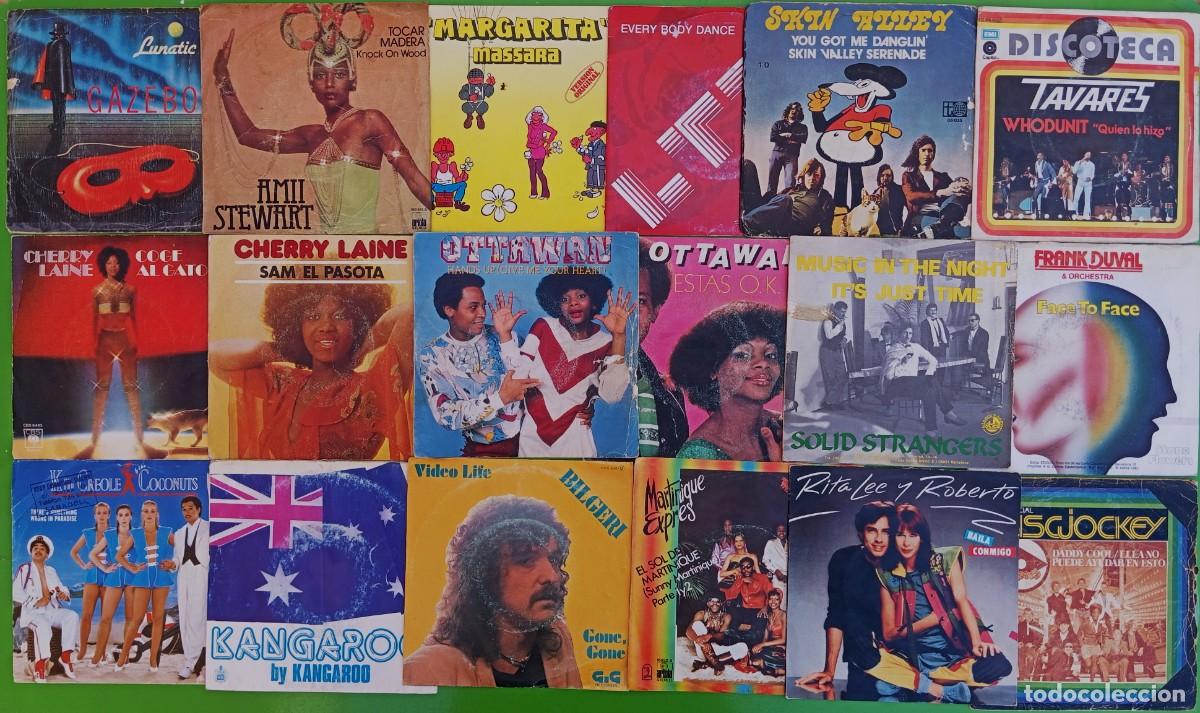 Discos de vinilo: Lote de 50 discos Singles - Discoteca- - Foto 4