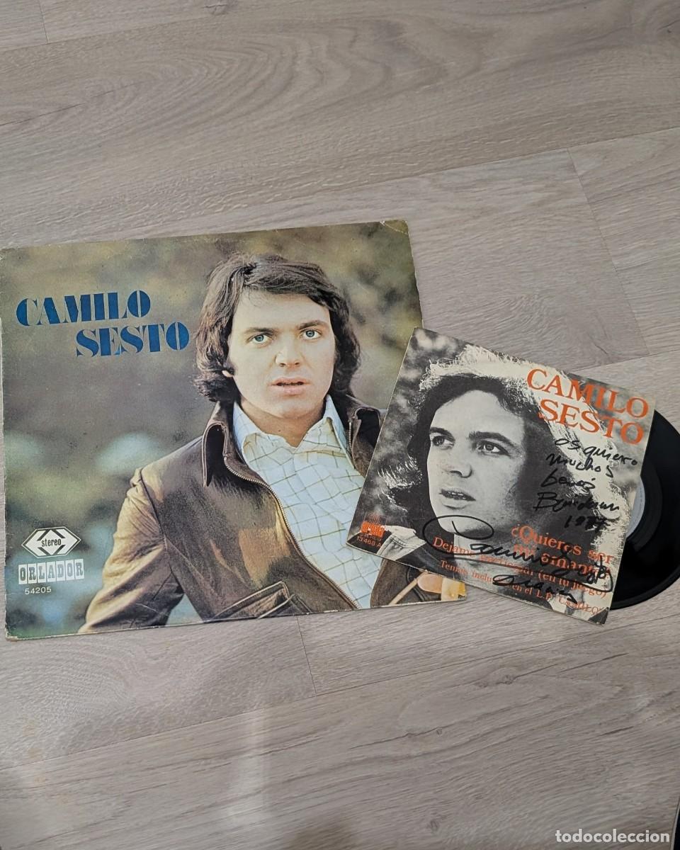 Discos de vinilo: CAMILO SESTO - GRANDES EXITOS - EDITADO POR ORLADOR 1974 11 TEMAS..LP + SINGLE FIRMADO Y DEDICADO