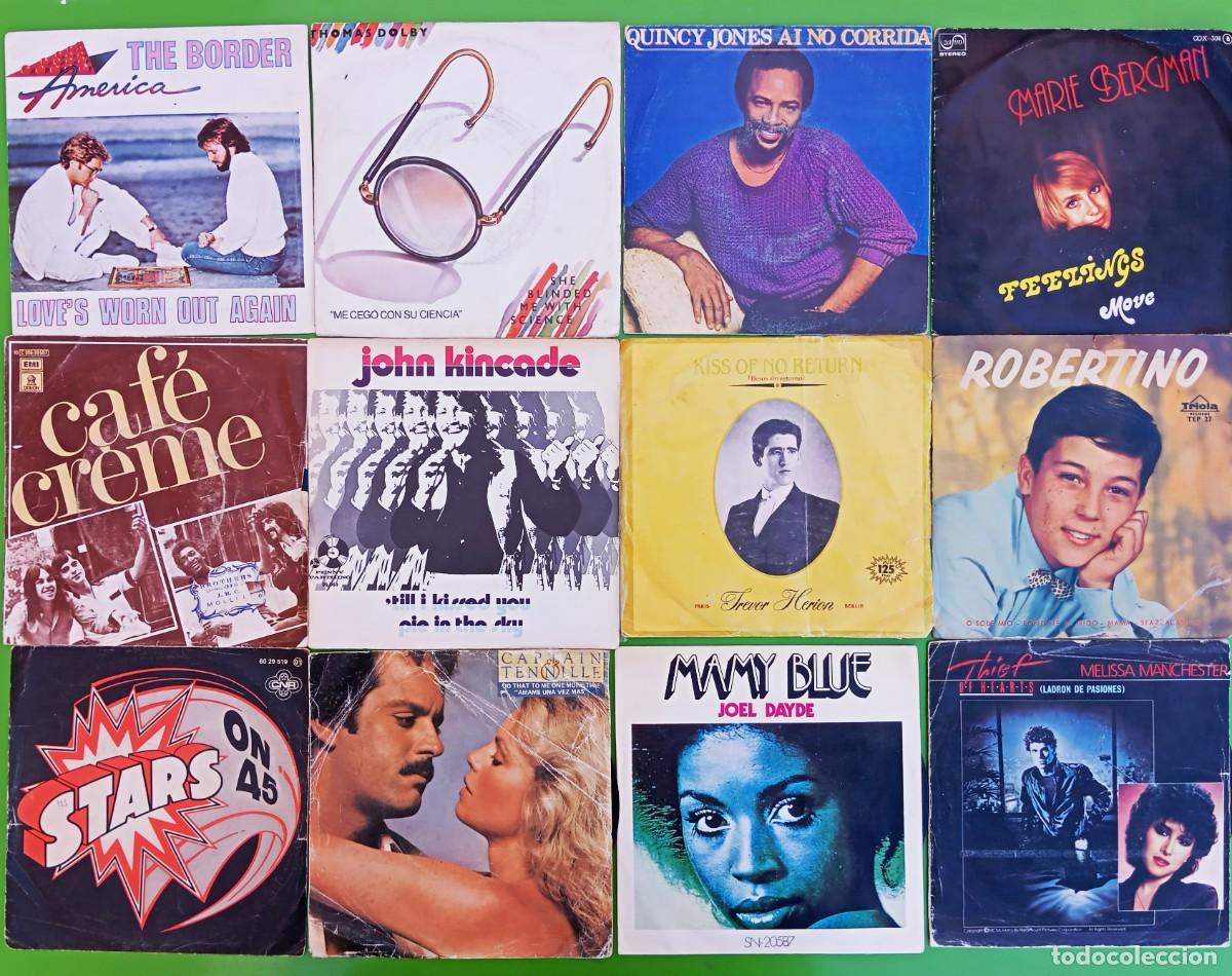 Discos de vinilo: Lote 12 Singl: America,Thomas Dolby,Quincy Jones,Trevor Herion,Captain & Tennille,Melissa Manchester