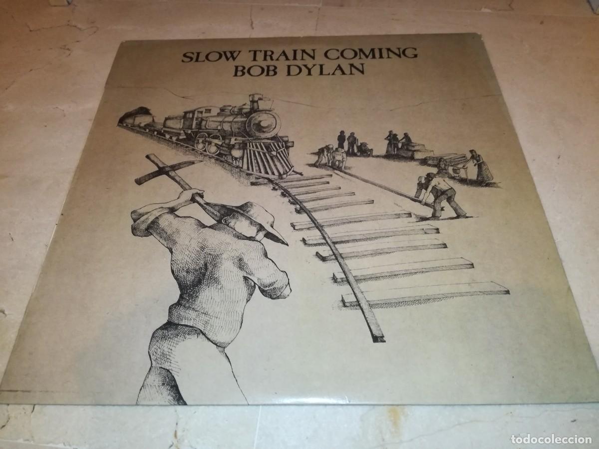 Discos de vinilo: BOB DYLAN-SLOW TRAIN COMING-CONTIENE ENCARTE-ORIGINAL ESPA&Ntilde;OL 1979
