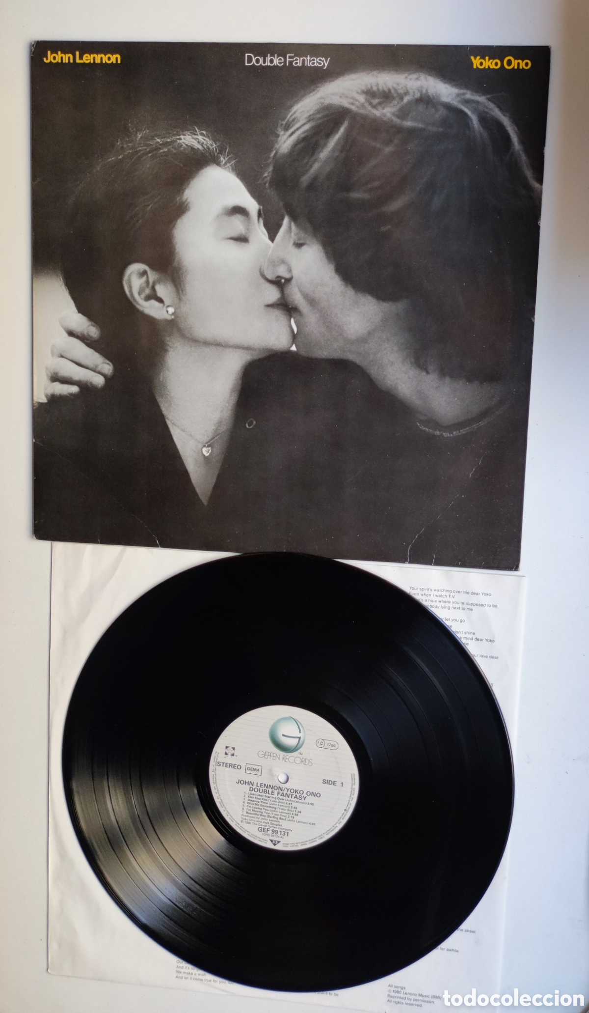 Discos de vinilo: LP 1980 - &Uacute;LTIMO ALBUM JOHN LENNON / DOUBLE FANTASY (CON YOKO ONO) - GERMANY GEFFEN RECORDS 1980