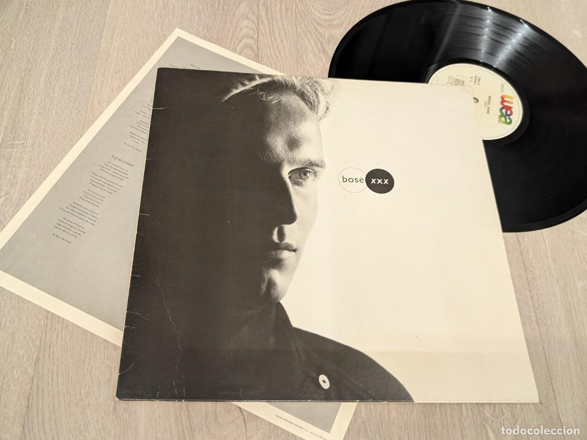 Discos de vinilo: MIGUEL BOSE - XXX ..LP DE 1987 - EDICION ESPA&Ntilde;OLA CON LETRAS . INCLUYE COMO UN LOBO, DUENDE ..ETC