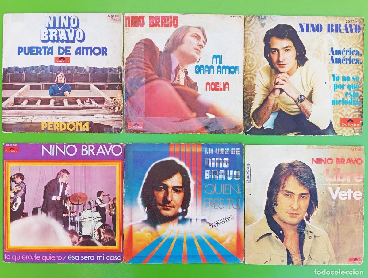 Discos de vinilo: Lote de 6 Singles de NINO BRAVO