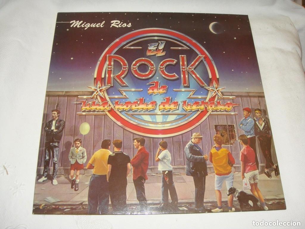 Discos de vinilo: MIGUEL RIOS - EL ROCK DE UNA NOCHE DE VERANO ..LP DE 1983 POLYDOR . . INCLUYE.. NO ESTAS SOLA..ETC