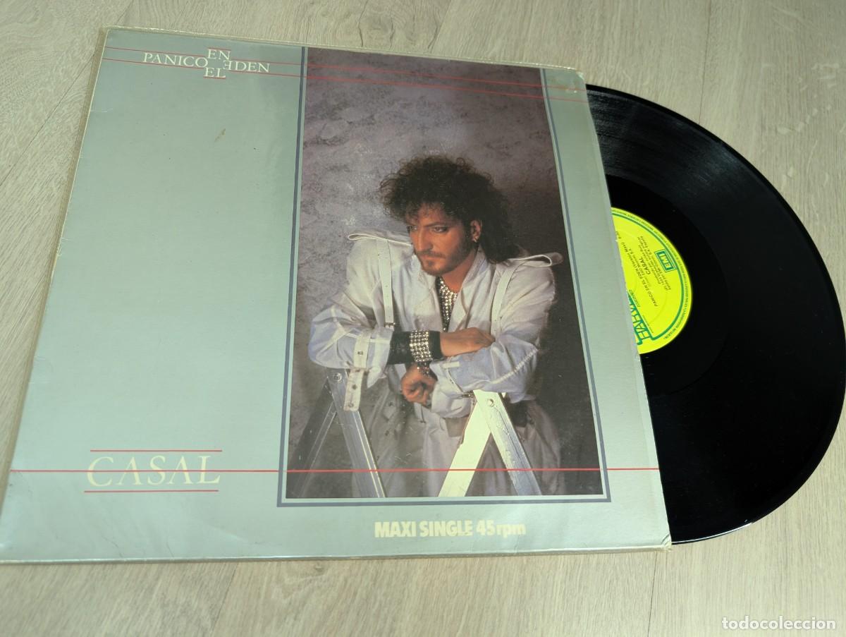 Discos de vinilo: TINO CASAL - PANICO EN EL EDEN .. MAXISINGLE - EXTENDED VERSION DE EMI - 1984 + 2 VERSIONES MAS