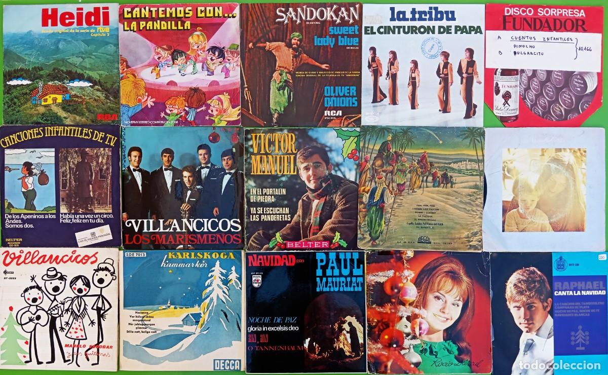 Discos de vinilo: Lote 15 discos de Villancicos e Infantiles: La Tribu, La Pandilla, Los Marisme&ntilde;os, Sandokan, Roc&iacute;o D
