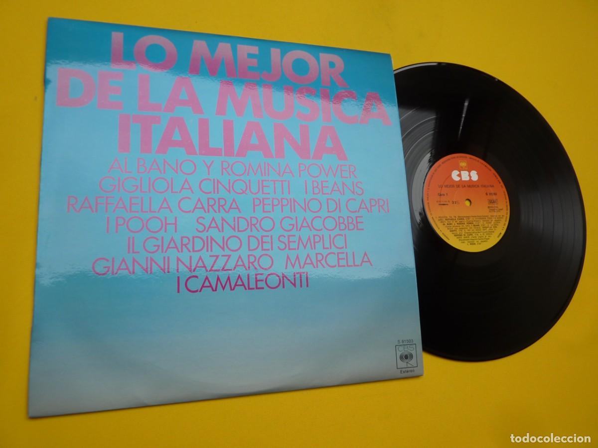 Discos de vinilo: LP LO MEJOR DE LA MUSICA ITALIANA - Raffaella Carr&agrave; - Al Bano - Gigliola Cinquetti -S 81503 (M-/M-)3