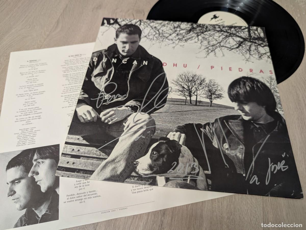 Discos de vinilo: DUNCAN DHU - PIEDRAS ..LP 1&ordf; EDICION .4509-95703-1 ..1994 - GERMANY- EDITADO EN ALEMANIA ..FIRMADO