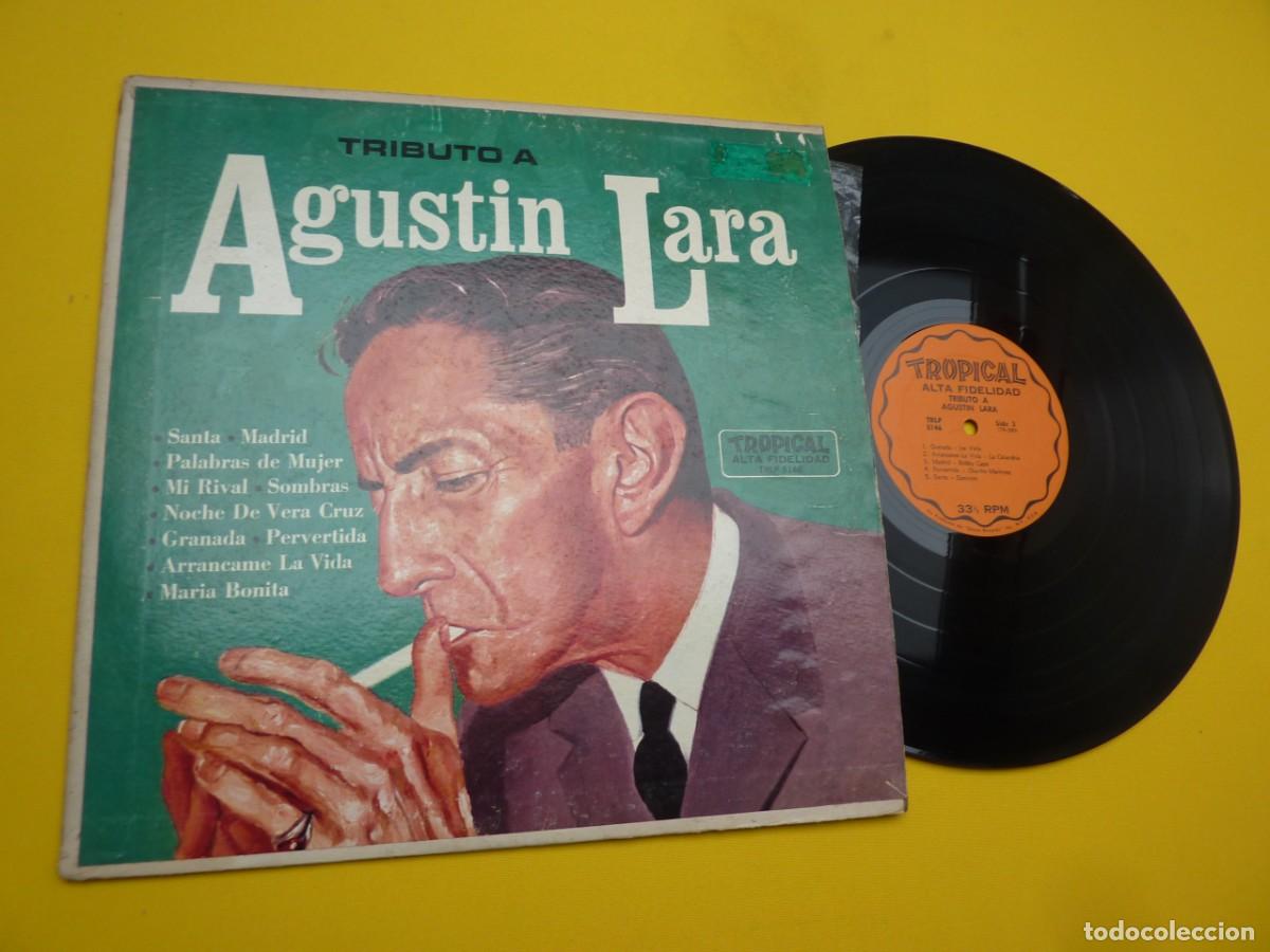 Discos de vinilo: LP AGUSTIN LARA - Tributo - Edicion AMERICANA - TRLP 5146 (VG++/VG+) 5
