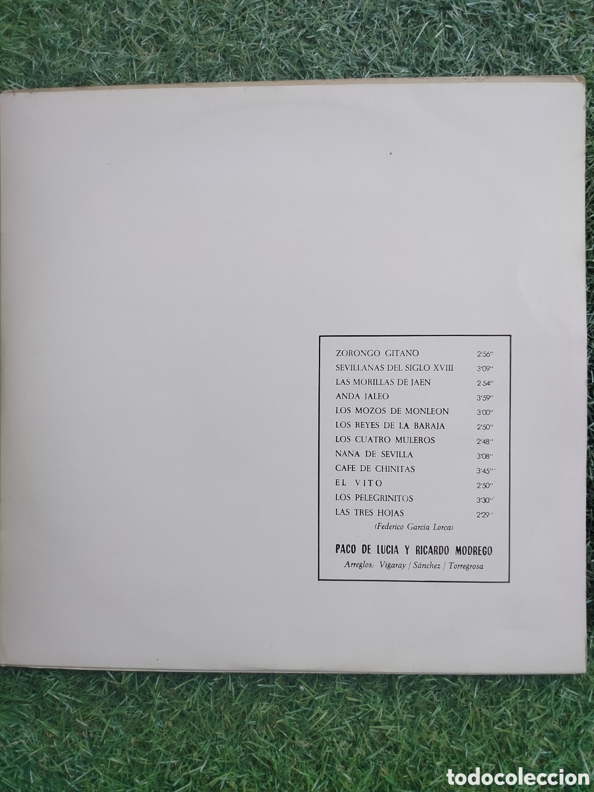 Discos de vinilo: Paco de Luc&iacute;a/Ricardo Modrego LP - Foto 3