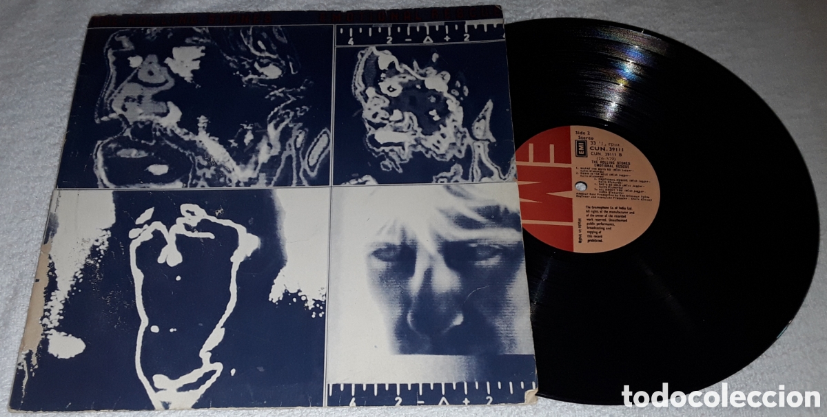 Discos de vinilo: LP - THE ROLLING STONES - EMOTIONAL RESCUE - MADE IN INDIA