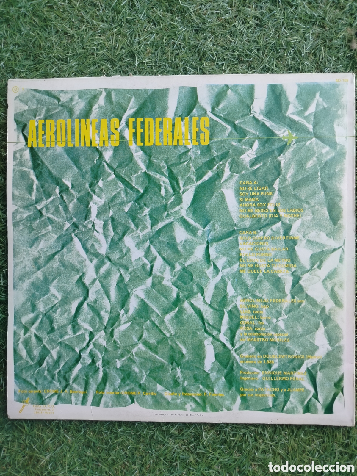 Discos de vinilo: Aerol&iacute;neas Federales LP - Foto 2